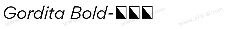 Gordita Bold字体转换